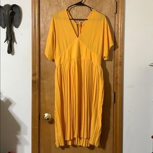 Cute Mustard Yellow Dress with tie back
